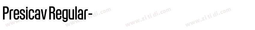 Presicav Regular字体转换 Presicav Regular字体转换